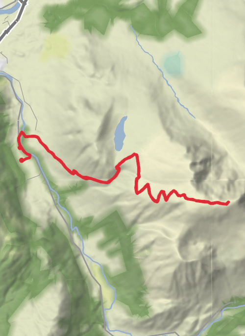 Hike from Glen Nevis mobile static map