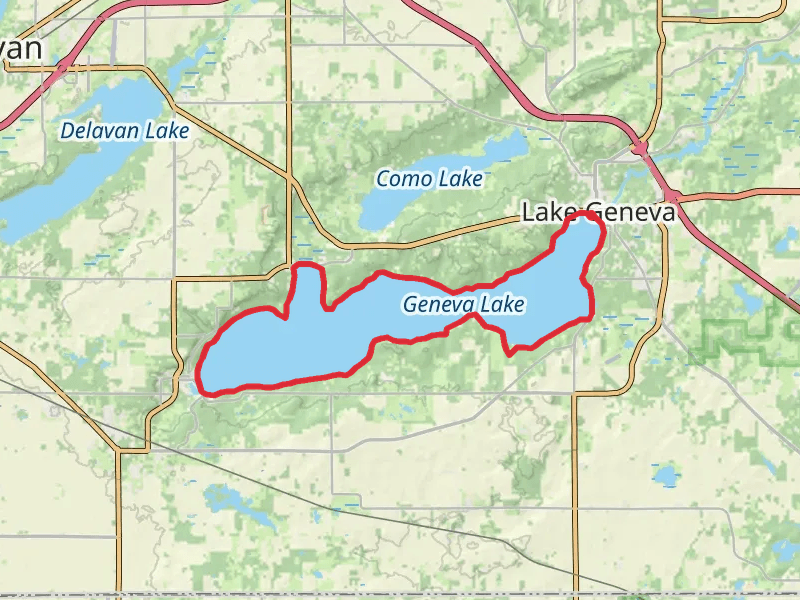 Lake Geneva Shore Path Loop