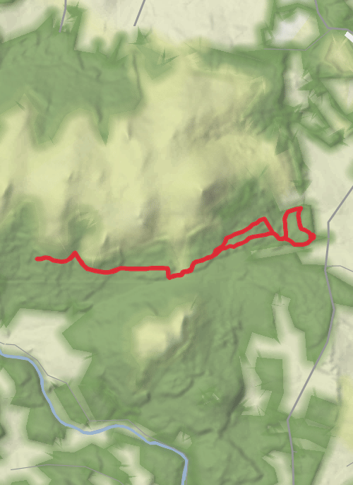 Hike from Inverurie mobile static map