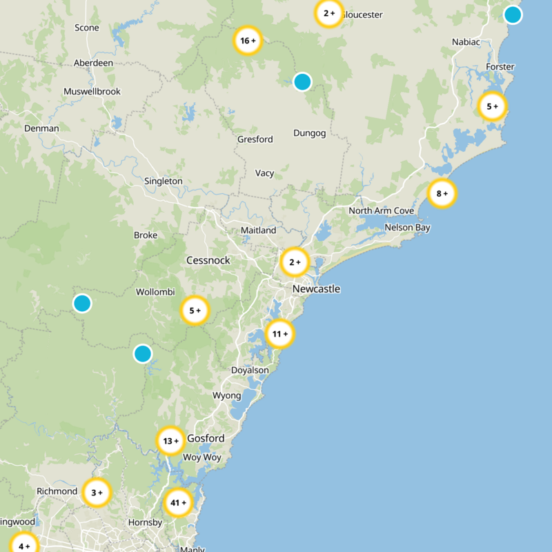 Newcastle-Maitland Static Map