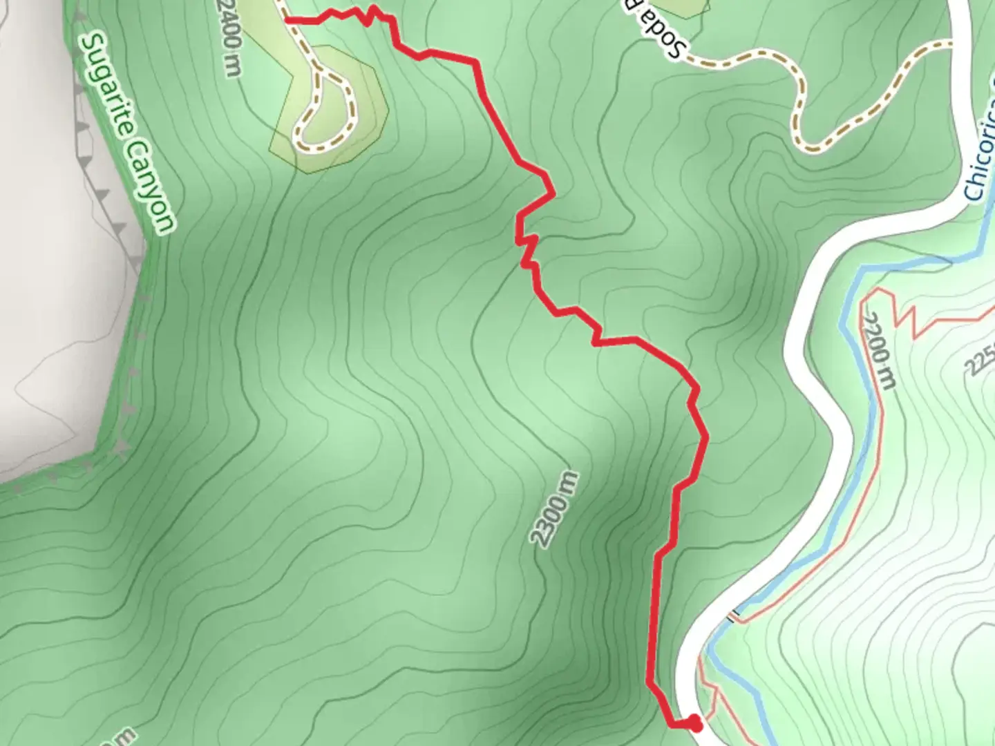 An image depicting the trail Soda Pocket Campground Walk and its surrounding area.