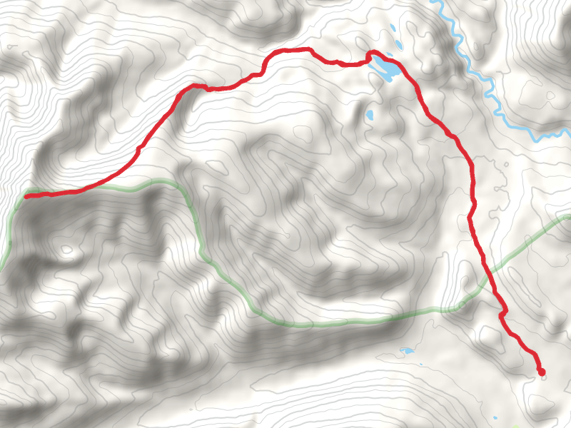 Red Mountain Trail via East Fork North Fork Trail