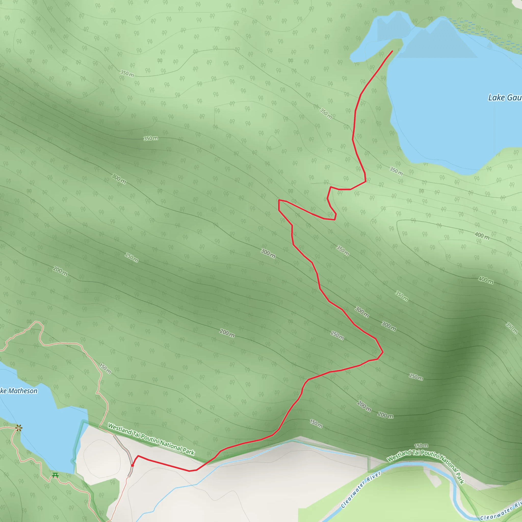 Lake Gault Track mobile static map