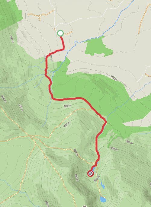 A map preview of the recording Untitled recording.