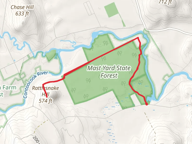Mast Yard State Forest - Rattlesnake Hill Trail
