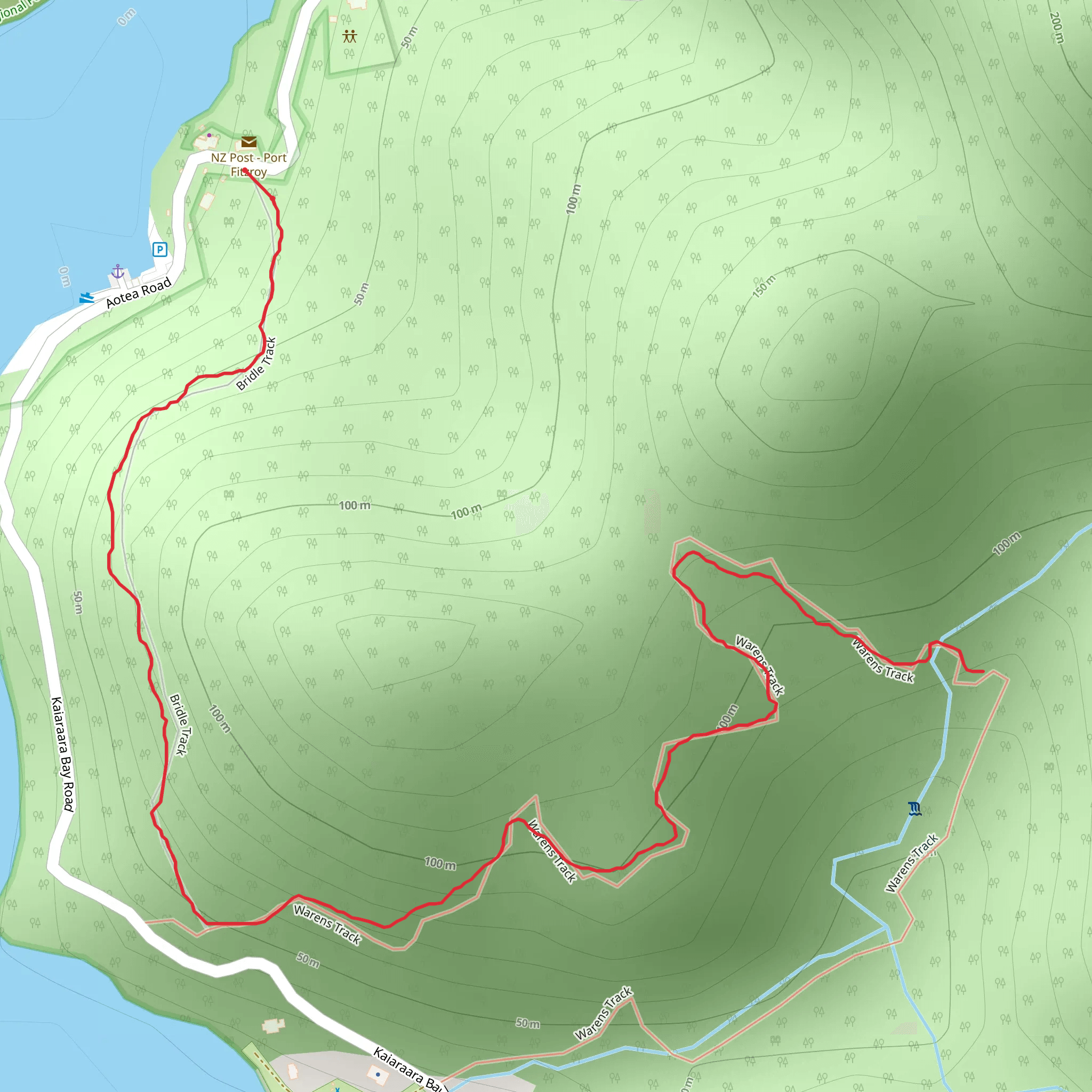 Bridle Track mobile static map