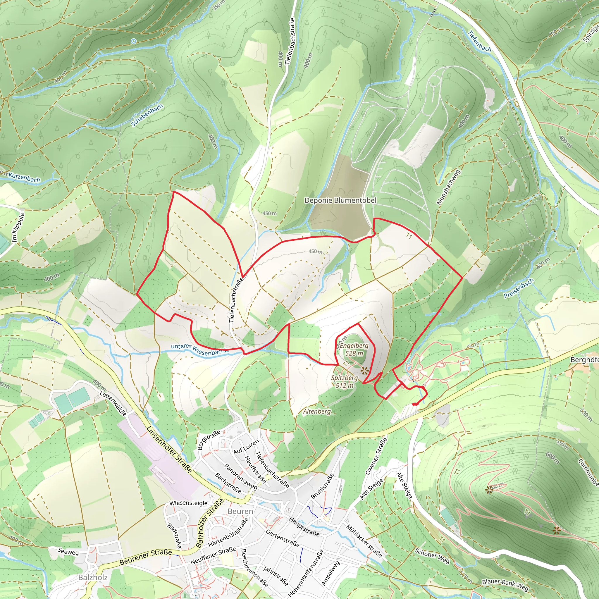 Hochgehniessen Loop mobile static map