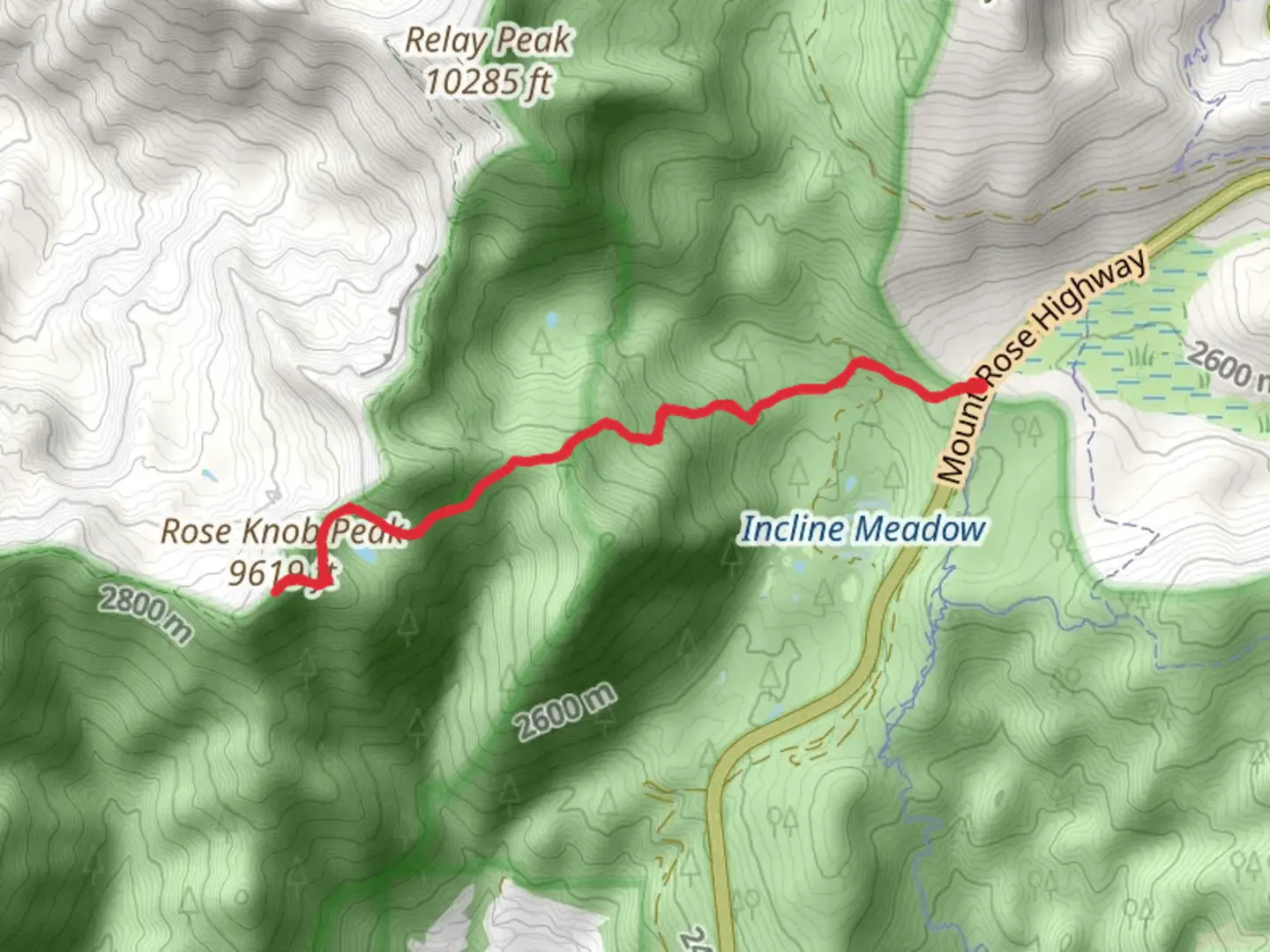 An image depicting the trail Rose Knob Peak and Mud Lake via Gray Lake Trail and its surrounding area.