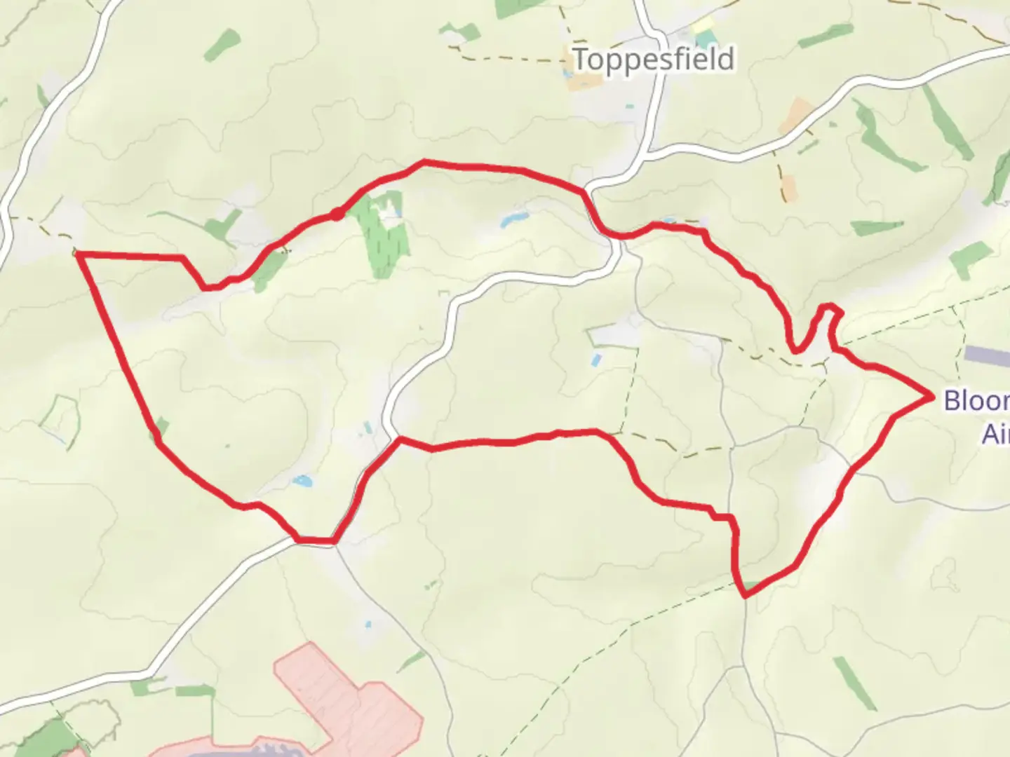 An image depicting the trail Gainsford End Loop and its surrounding area.