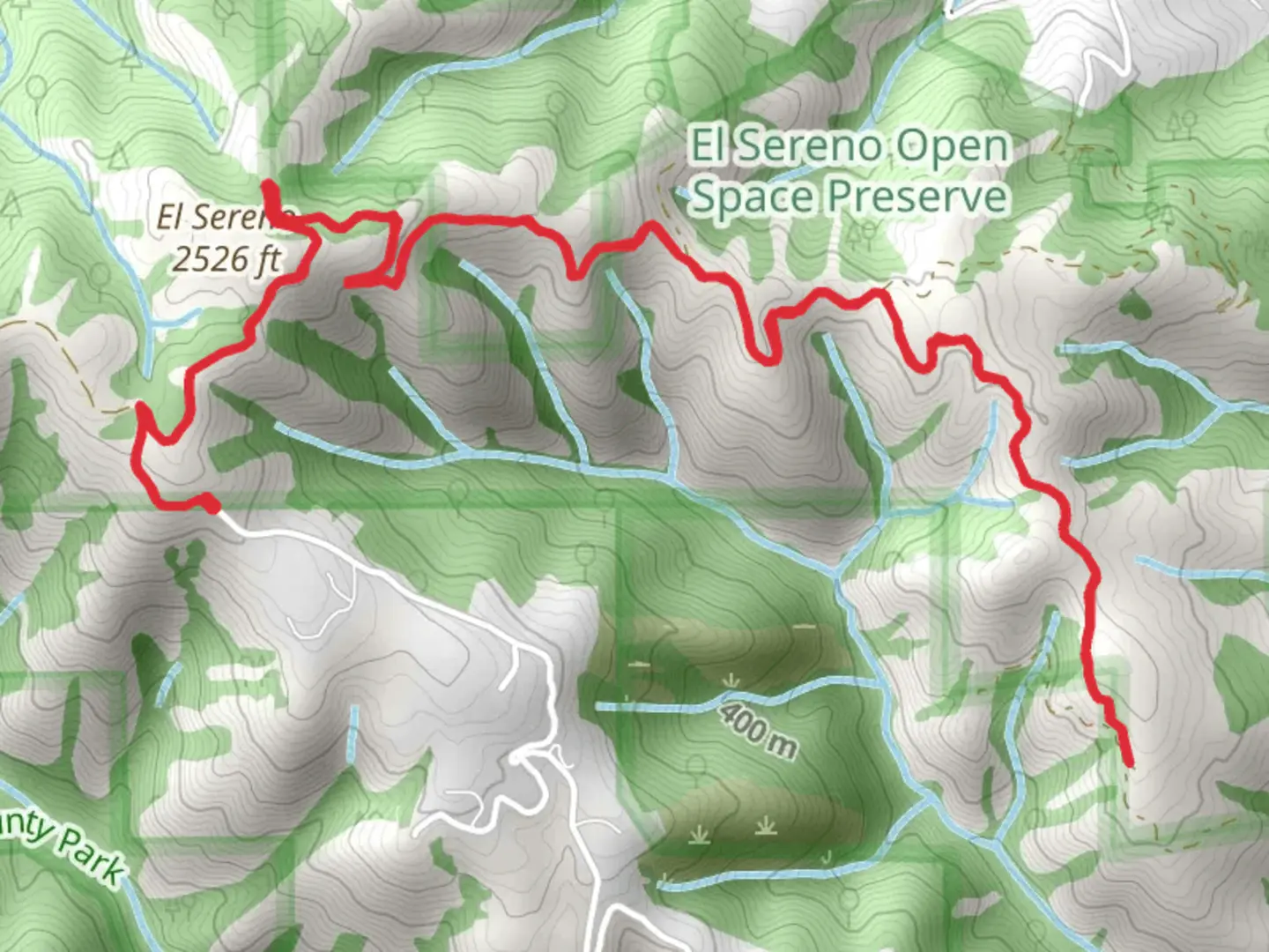 An image depicting the trail Trout Creek and its surrounding area.