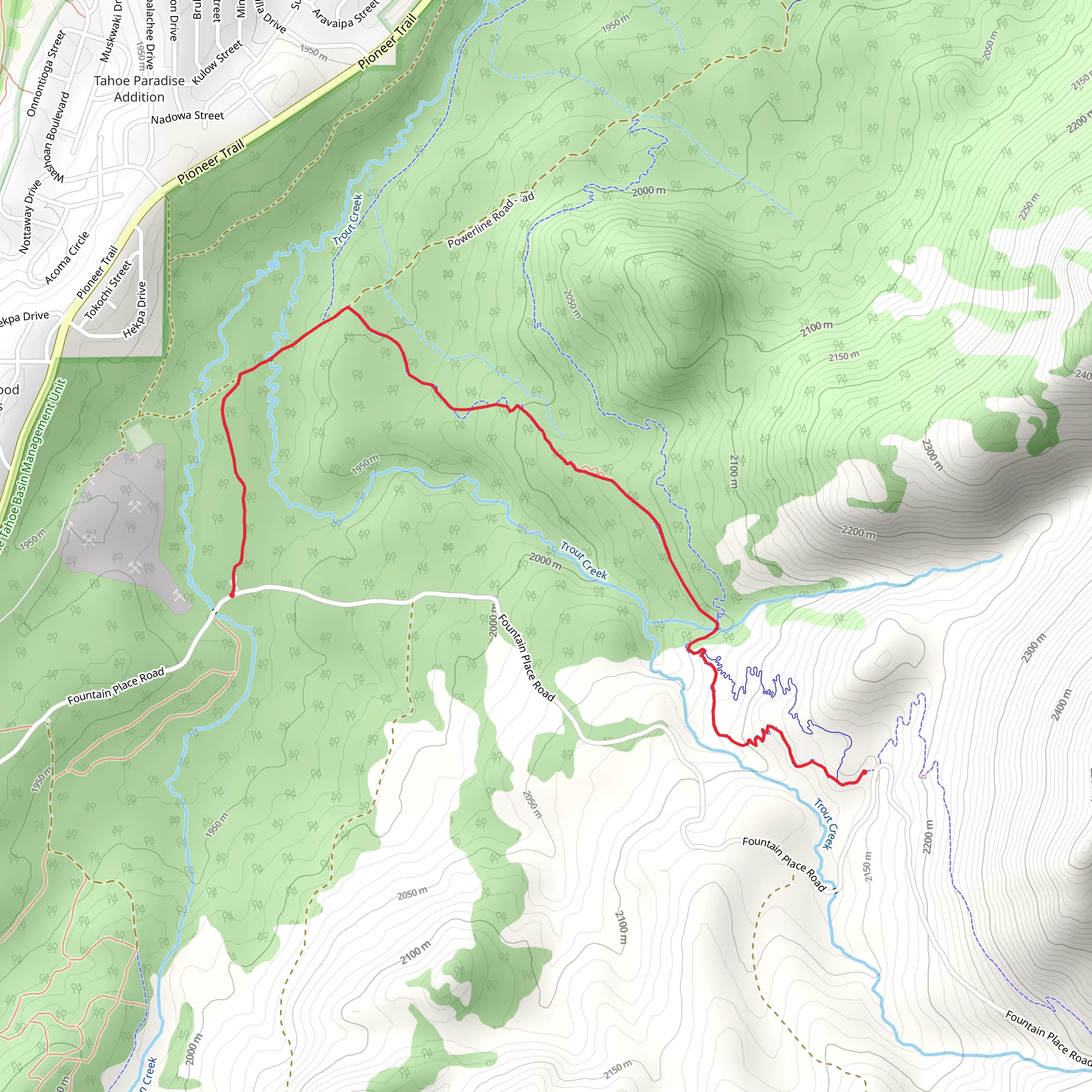 Corral Trail mobile static map