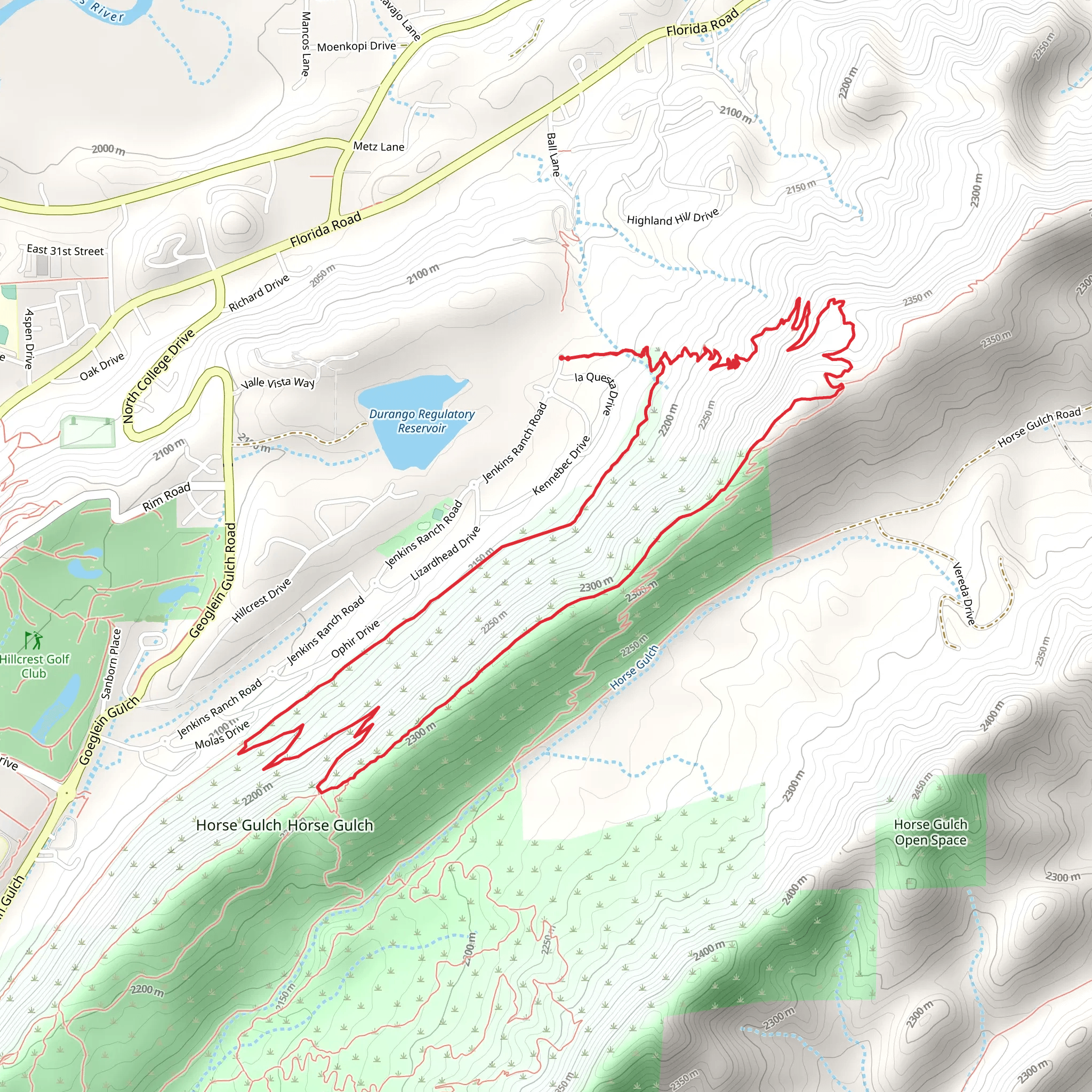 Skyridge and Hyper-Extended Ridge Loop Trail mobile static map