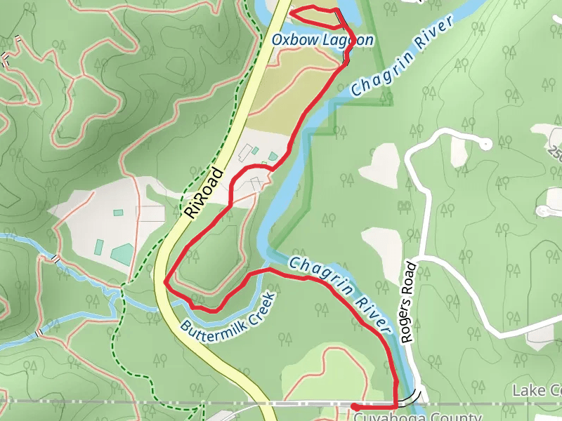 Chagrin River Trail and Lily Lagoon Loop