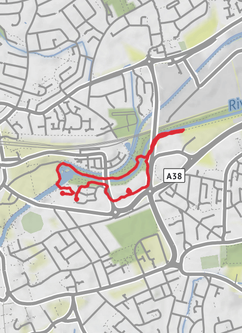 Taunton Deane Walking mobile static map