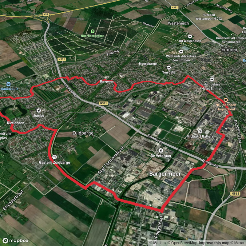 Witte Zwanenwater via Eiken Weg and Veldstukken