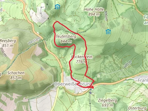 Main Werra Weg and Hochrhoener Loop