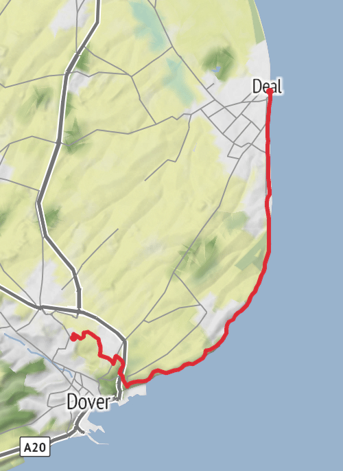 Hike from Dover mobile static map