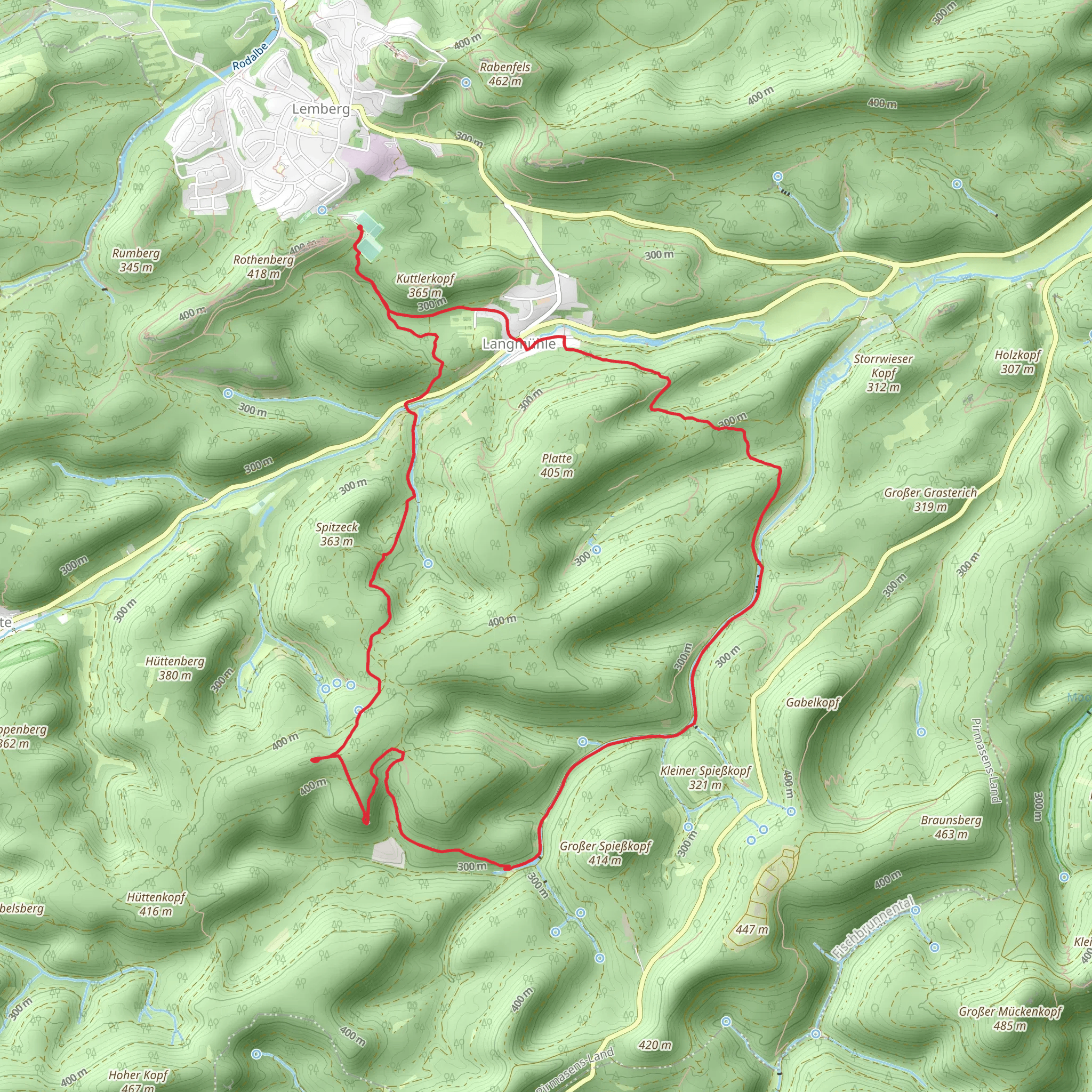 Lemberger Floessertour Loop mobile static map