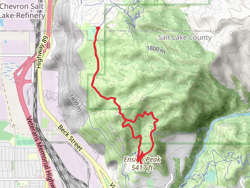 Tunnel Springs Park and Ensign Peak via West Ensign Switchback Trail