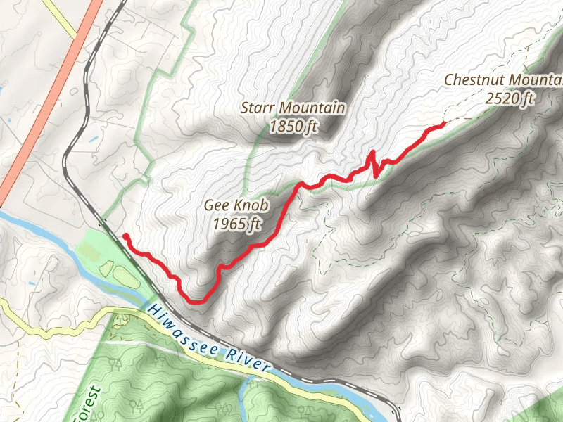 Coffee Branch and Chestnut Mountain Trail