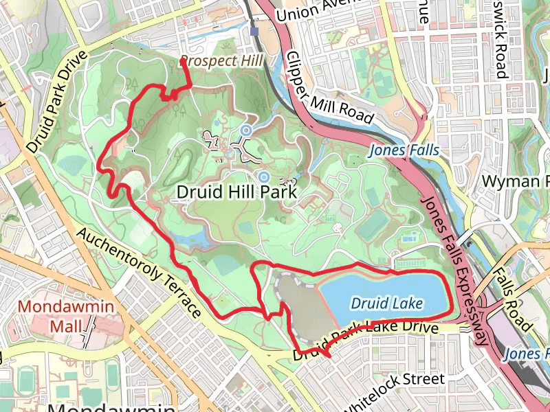 Druid Lake and Jones Falls Loop Trail