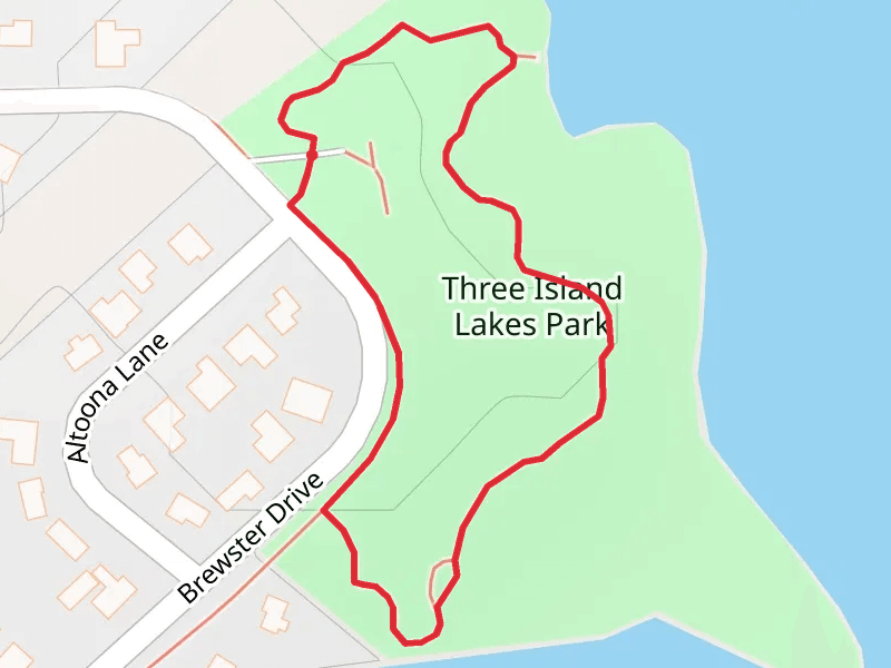 Three Island Lakes Park Loop