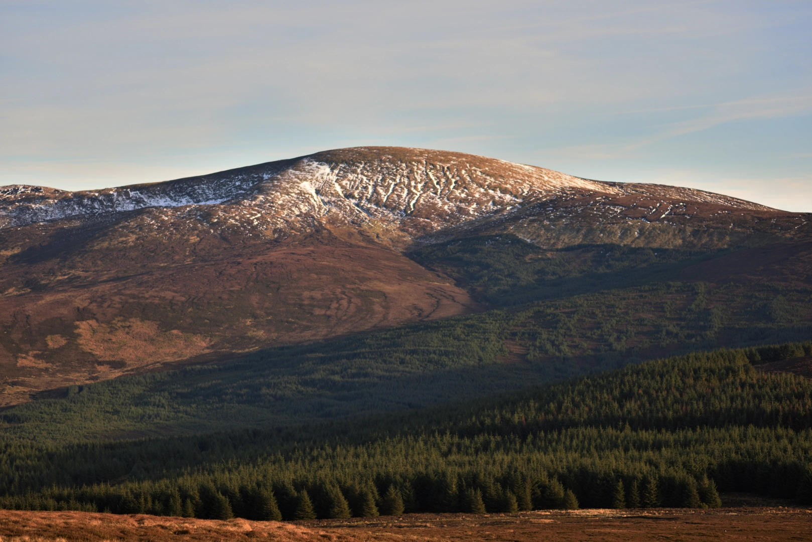 An image depicting the trail Black Hill to Mullaghcleevaun and its surrounding area.