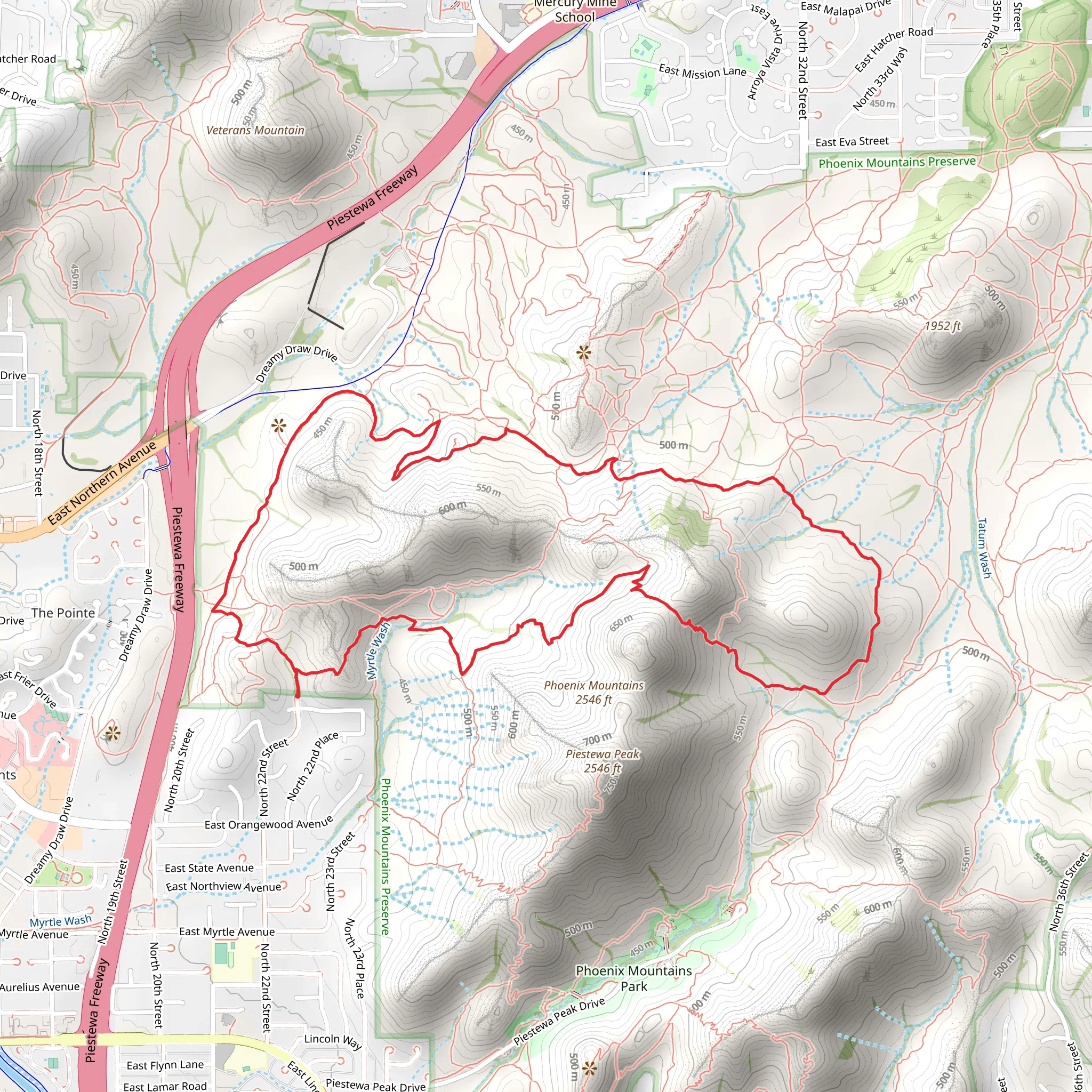 Perl Charles Trail Loop - 1A mobile static map