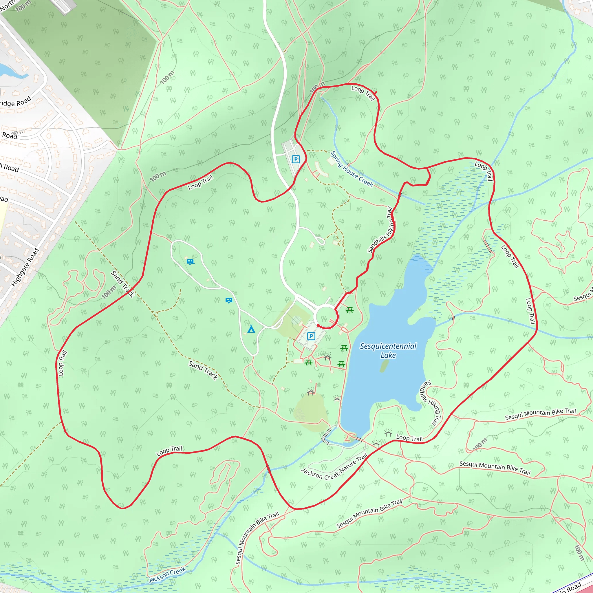 Sesquicentennial Loop mobile static map