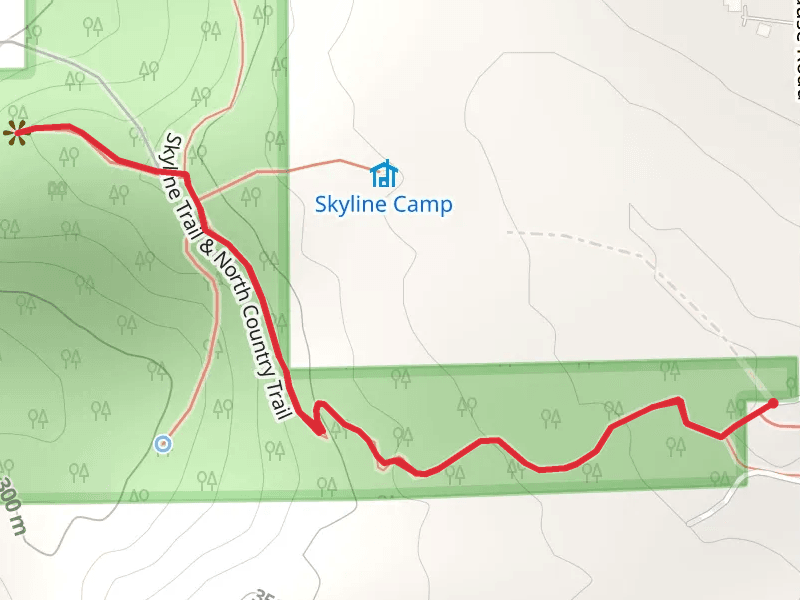 Skyline Trail and North Country Trail - Krause Road