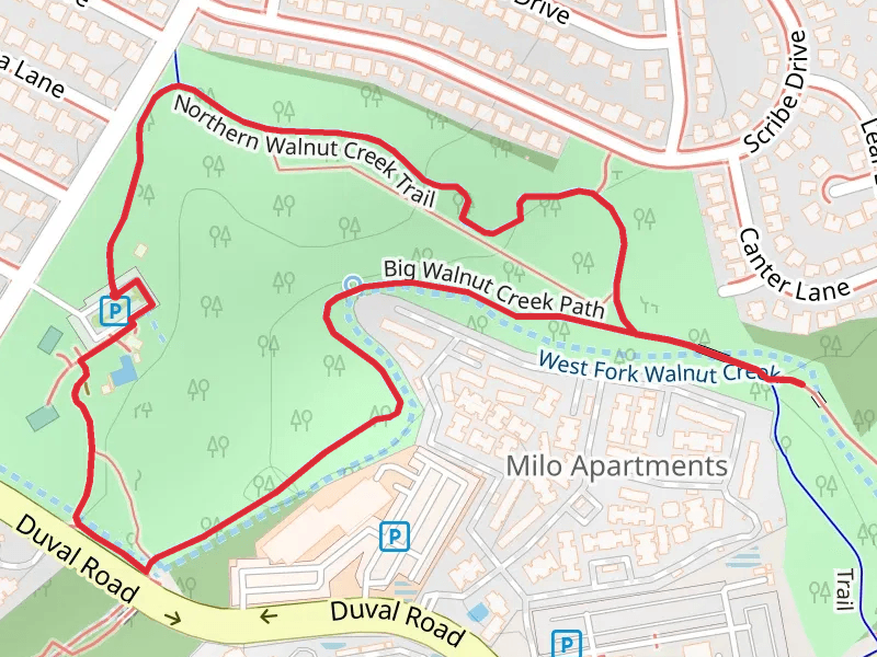 Northern Walnut Creek and Big Walnut Creek Path Loop
