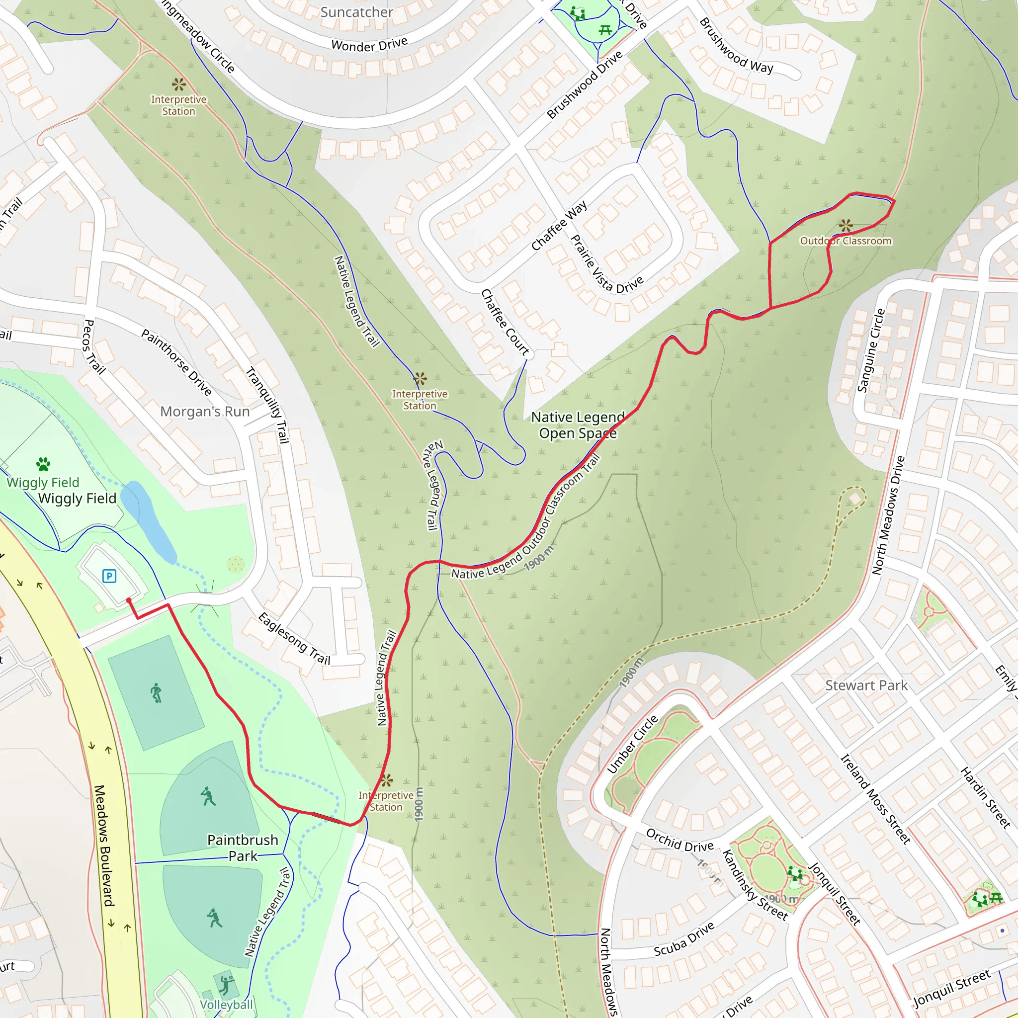 Native Legend Outdoor Classroom Trail mobile static map