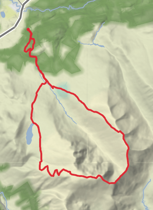 Hike on Ben Nevis by the Càrn Mòr Dearg Arête mobile static map