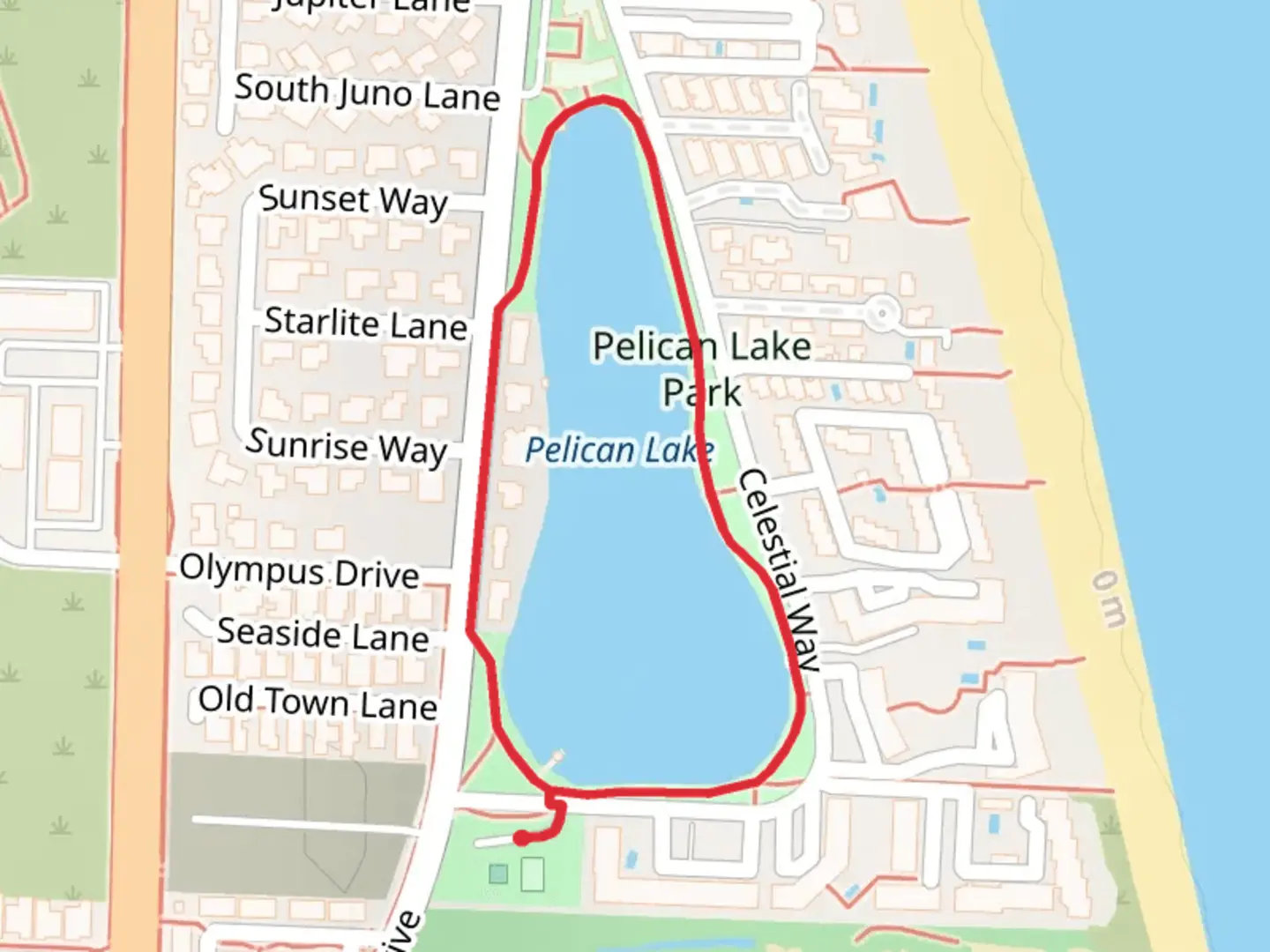 An image depicting the trail Pelican Lake Loop and its surrounding area.