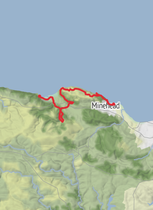 Minehead- Porlock Weir mobile static map