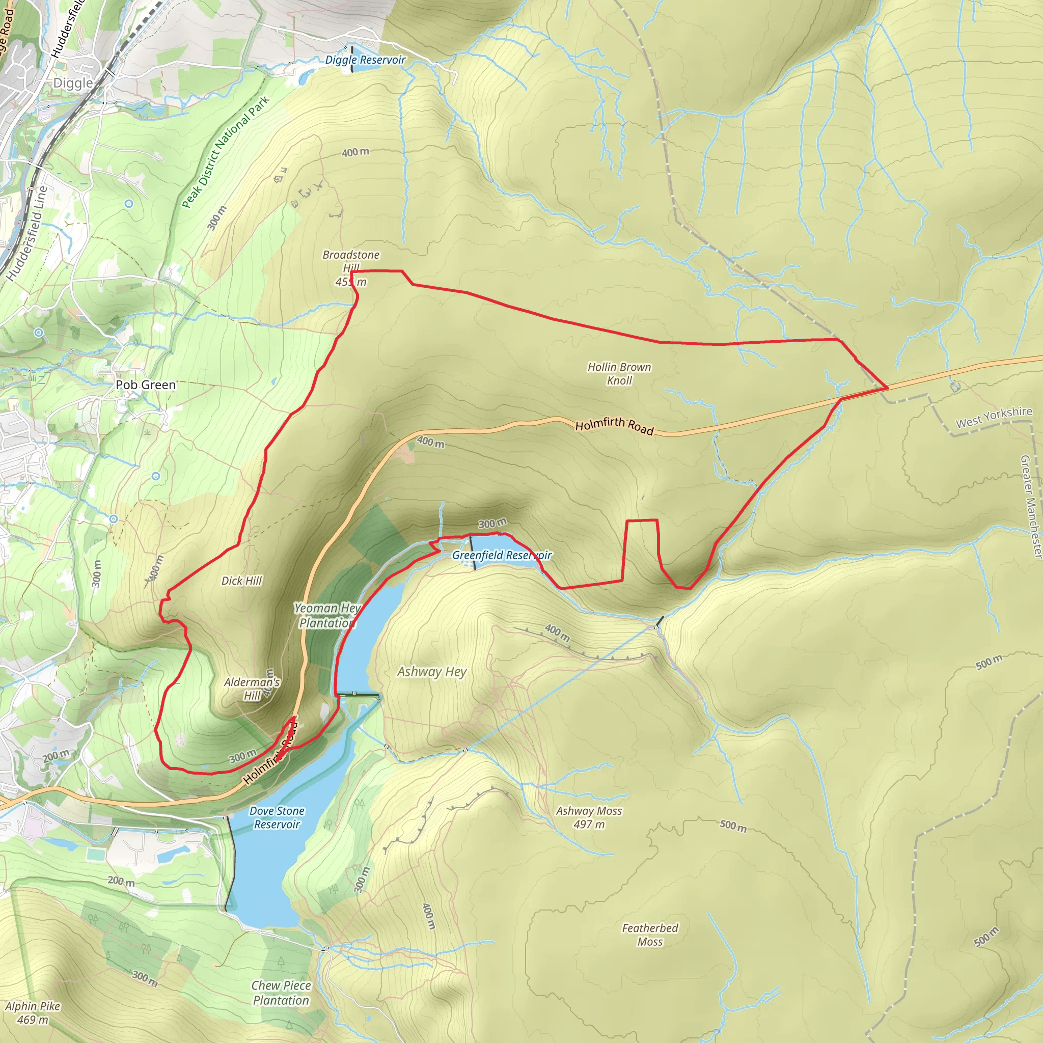 Broadstone Hill and Yeoman Hey Reservoir Loop via Oldham Way | Oldham