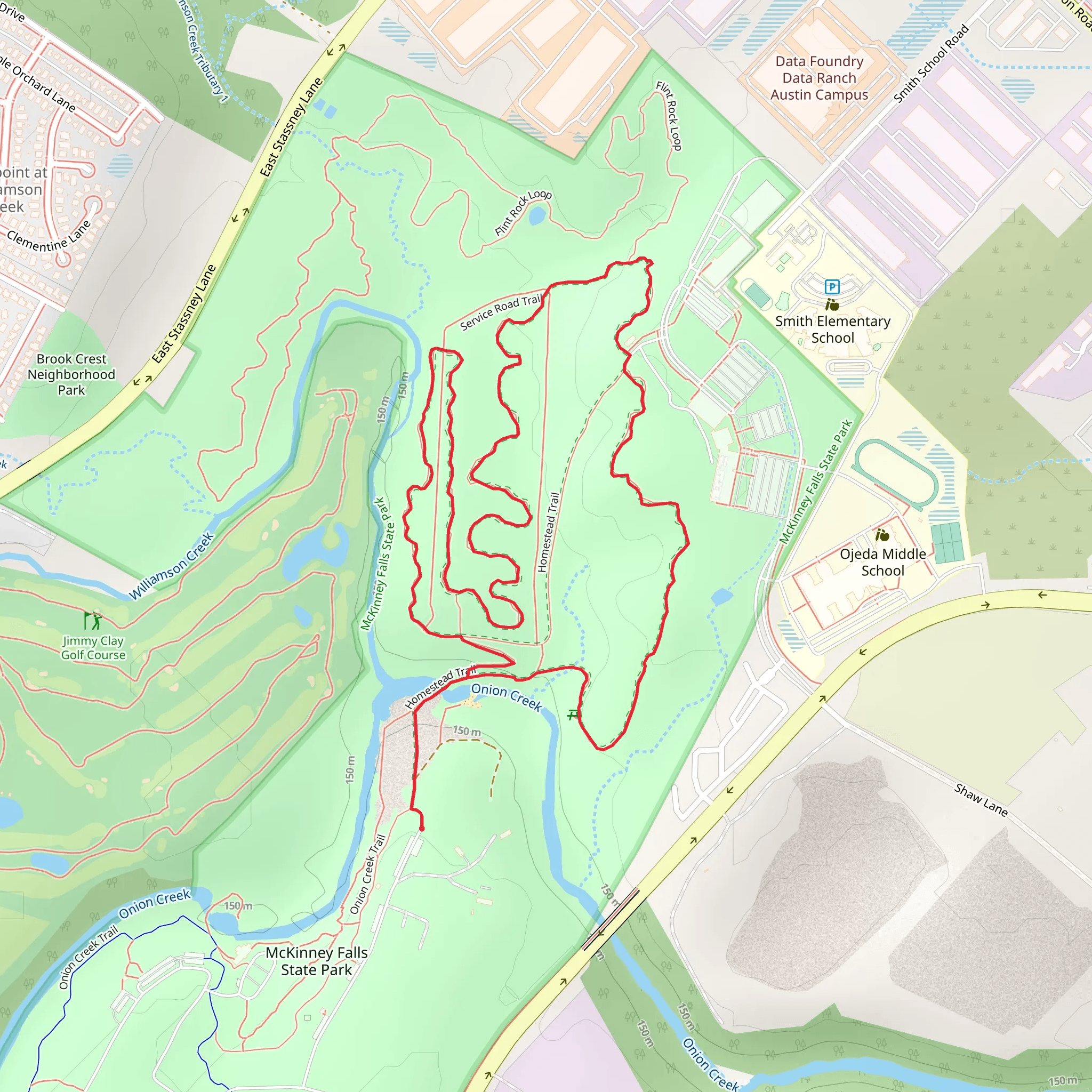 Homestead Loop Trail mobile static map