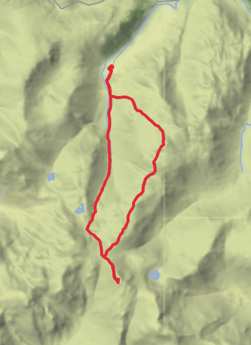 Esk Pike , Allen Crags & Glaramara mobile static map
