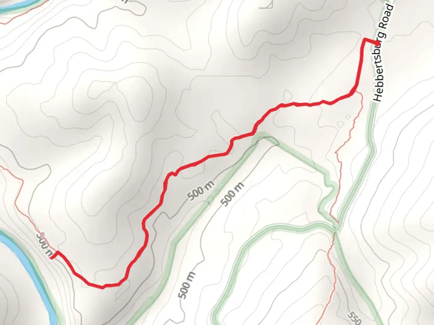 An image depicting the trail Daddys Creek Trail - Hebbertsburg Road and its surrounding area.