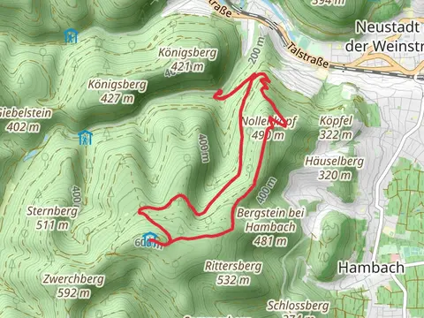 Nollenkopf and Hohe Loog via Loog Loop 3