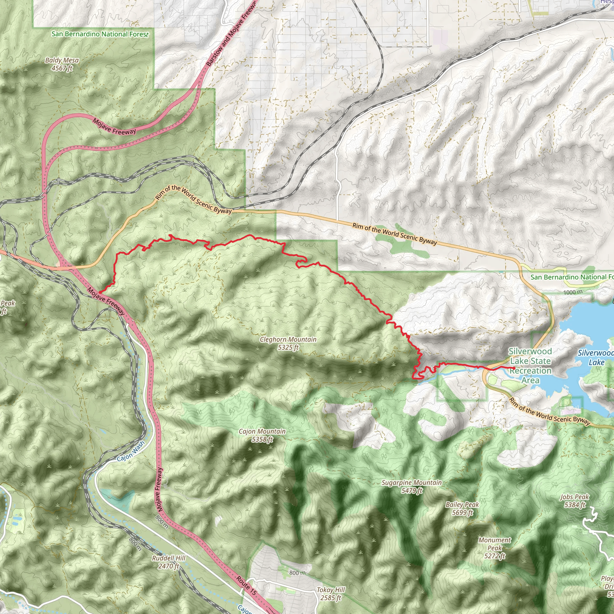 IAN from Silver Lake to Wagon Trail Road mobile static map