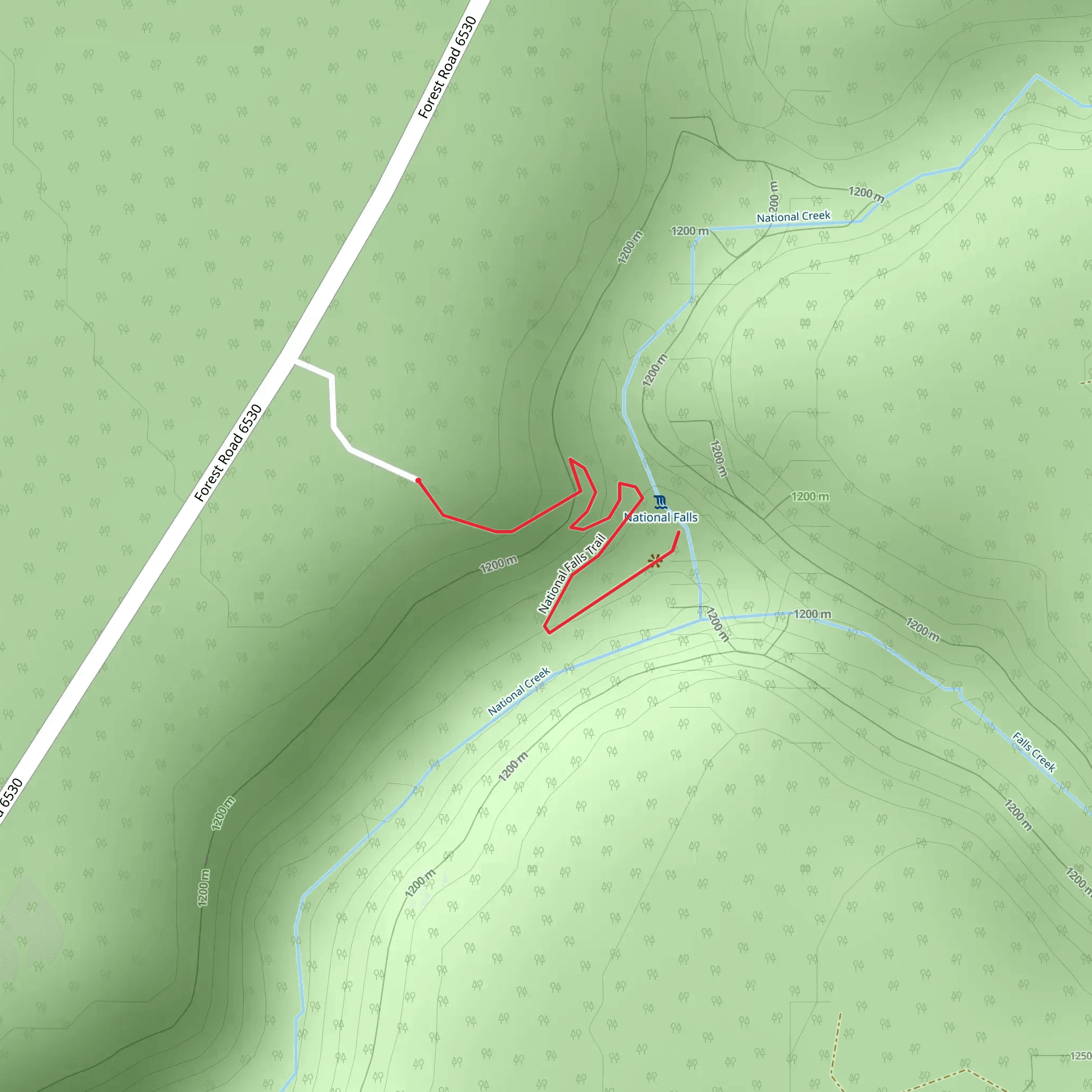 National Falls mobile static map
