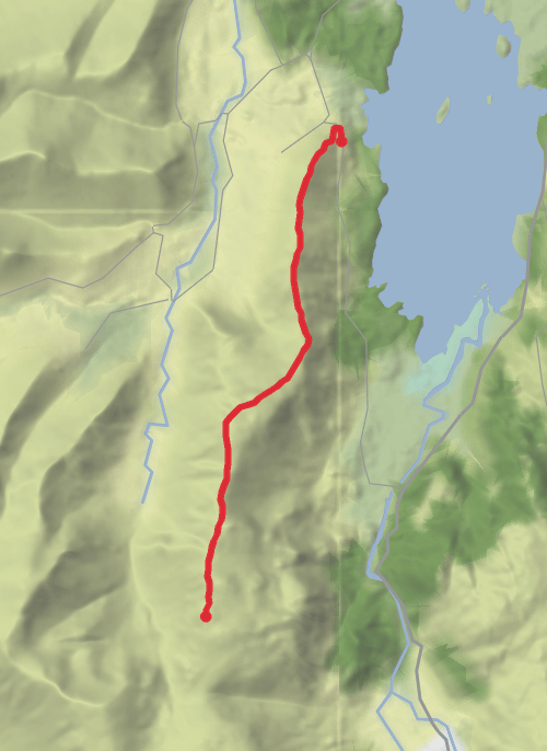 CAT BELLS , MAIDEN MOOR & HIGH SPY mobile static map