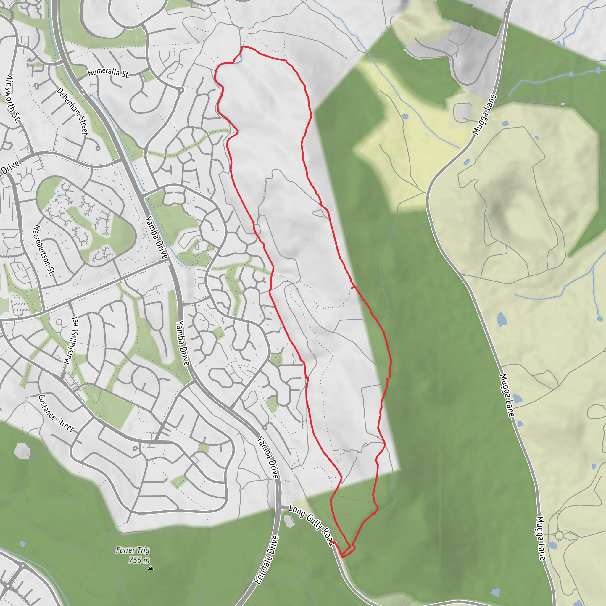 Issac Ridge Loop mobile static map