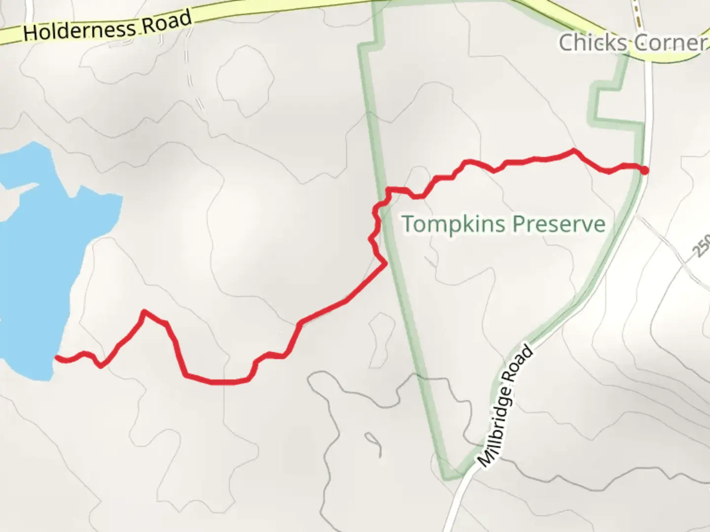 An image depicting the trail Millbridge Road Trail - West and its surrounding area.