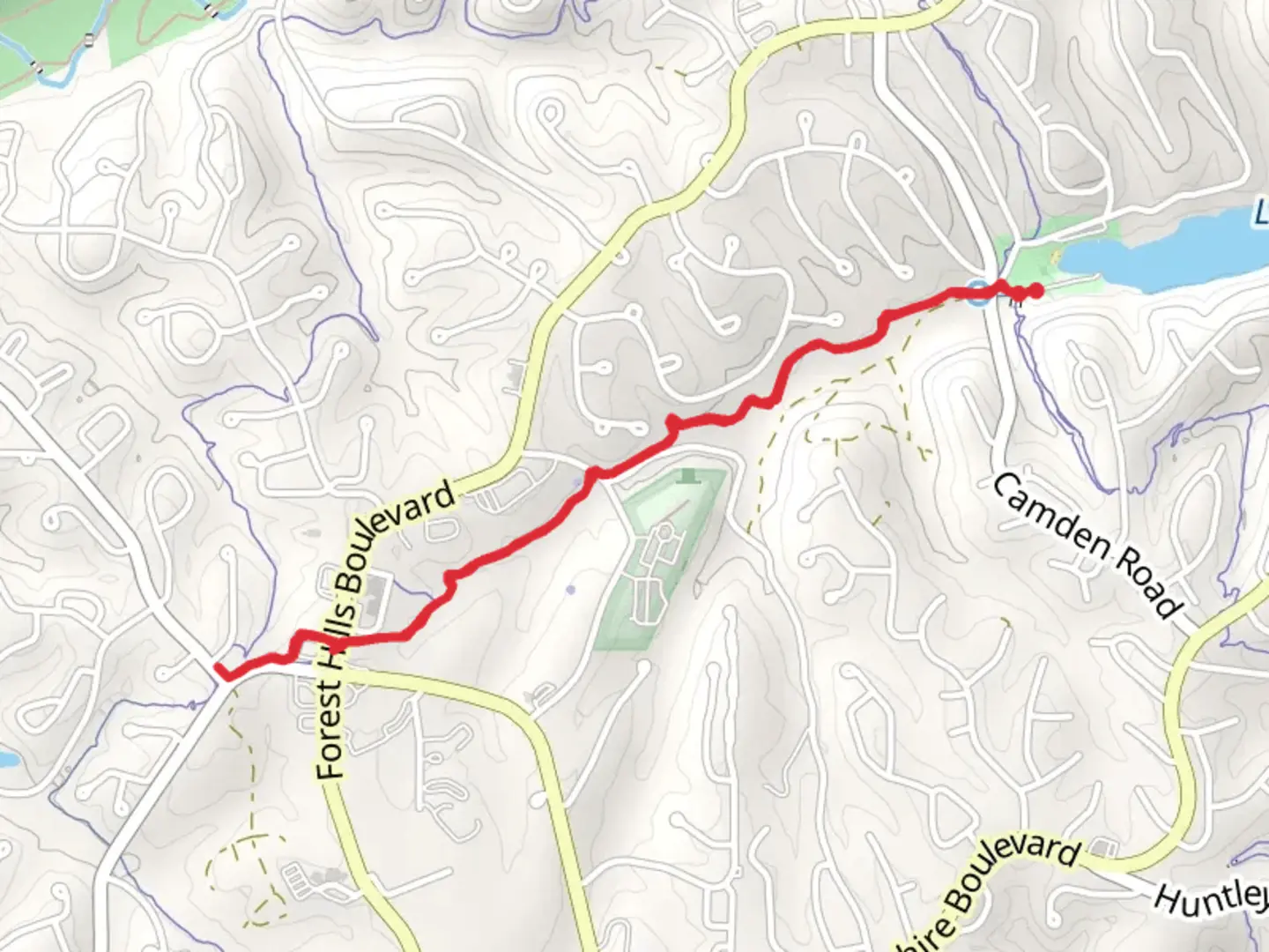 An image depicting the trail Lago Vista - West and its surrounding area.