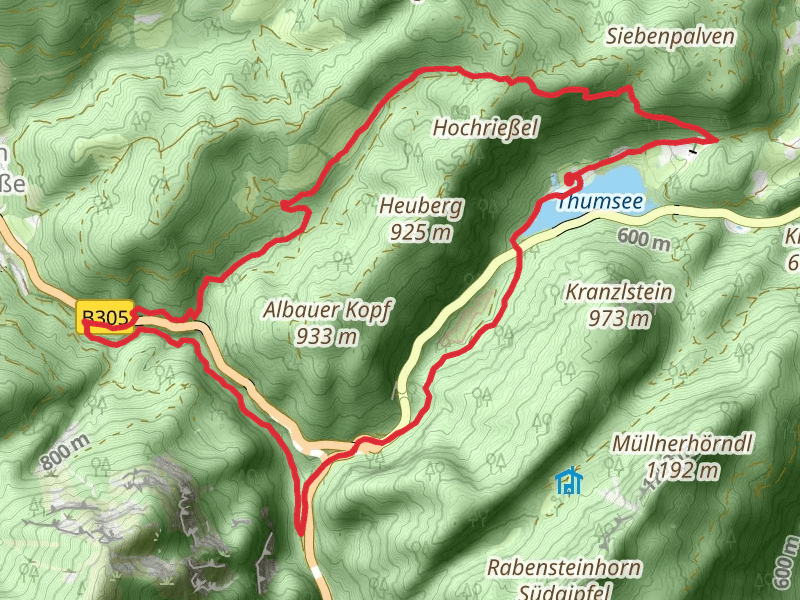 Thumsee, and Kreutzerhof via Hoellenbachweg