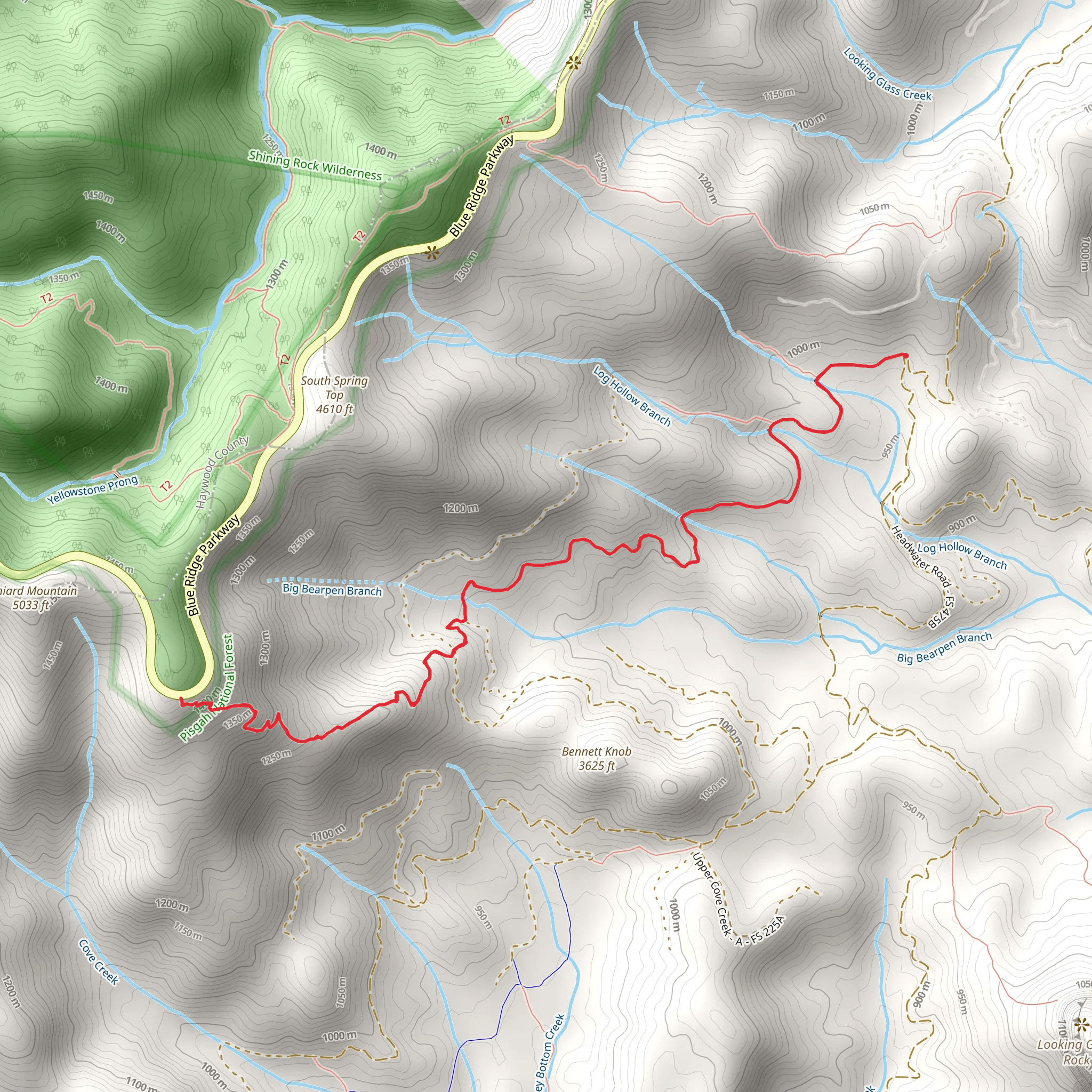 Log Hollow Branch mobile static map