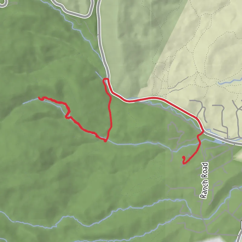 Hike from Sandia Park mobile static map