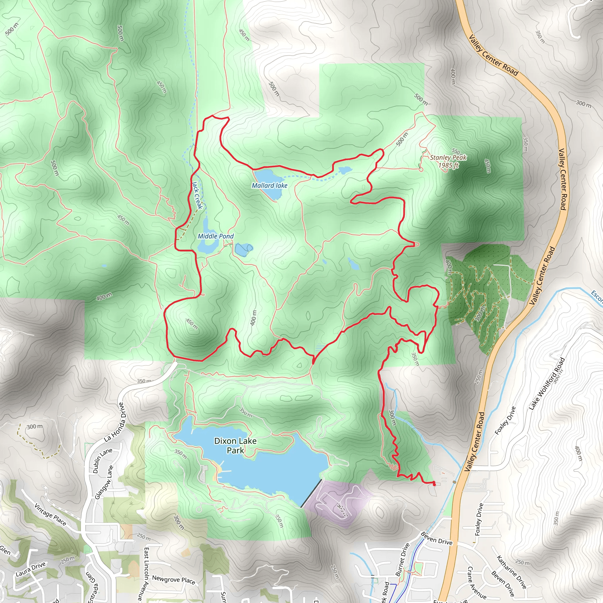 Cabrio and Sage Loop Trail mobile static map